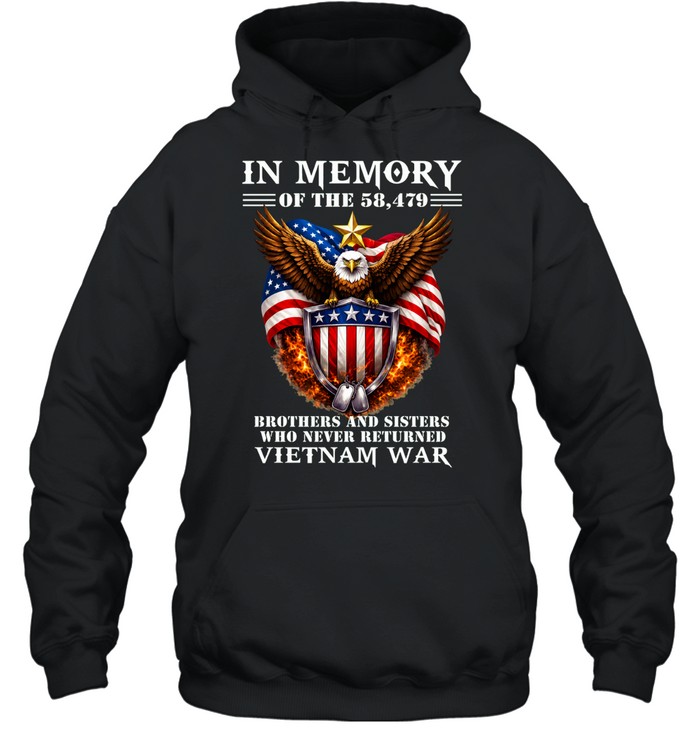 In Memory Of The 58,479 Vietnam War Brothers And Sisters Hoodie