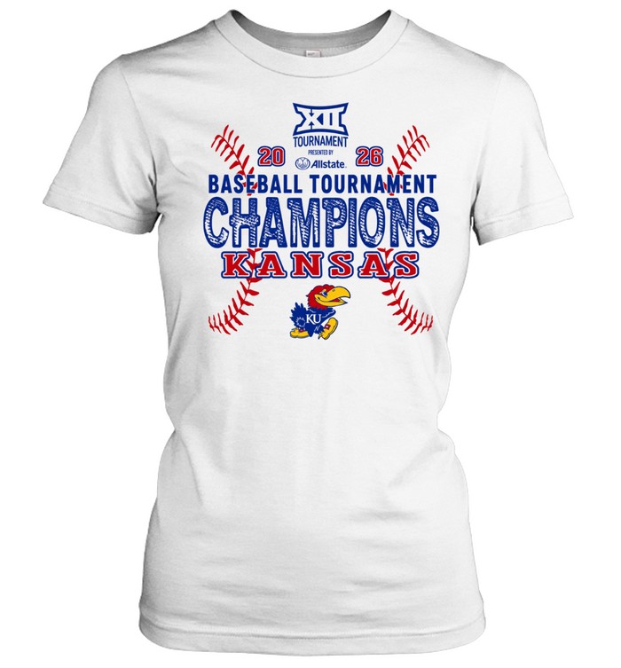 Kansas Jayhawks Big 12 Baseball Tournament 2026 Women T-Shirt
