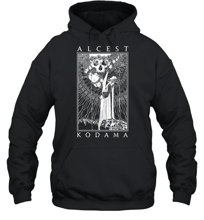 Kings Road Alcest Men's Kodama Faces Skull Slim Fit Hoodie