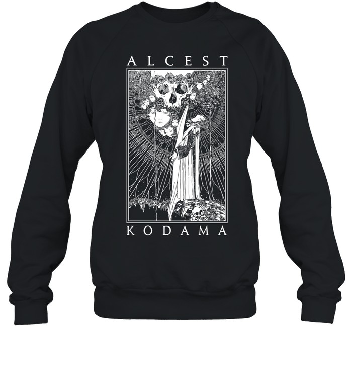 Kings Road Alcest Men's Kodama Faces Skull Slim Fit Sweatshirt
