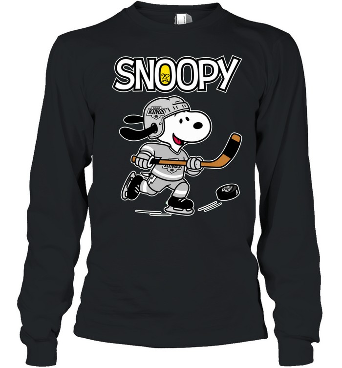 Los Angeles Kings x Peanuts Snoopy hockey Long Sleeve Tee
