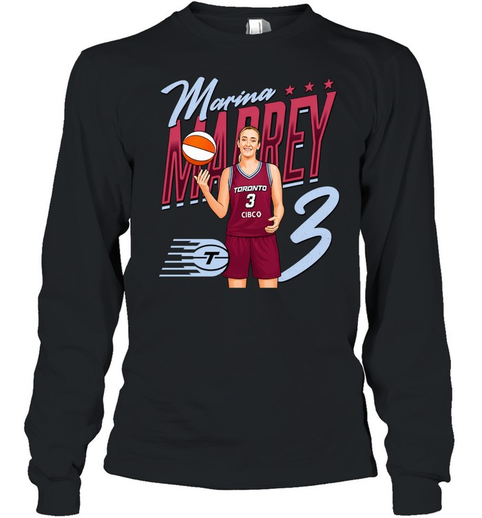 Marina Mabrey number 3 Toronto Tempo Long Sleeve Tee