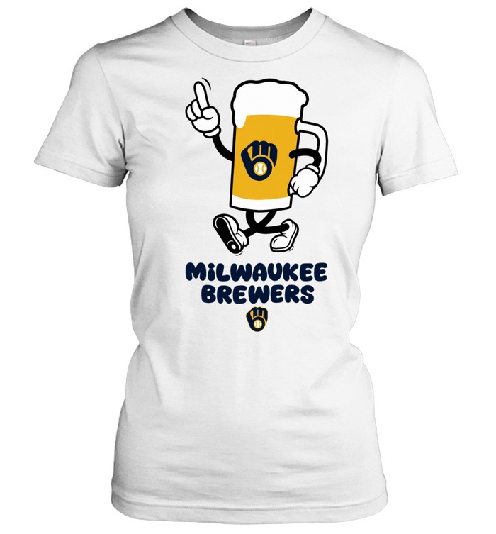 Milwaukee Brewers Drink Beer Cartoon Women T-Shirt