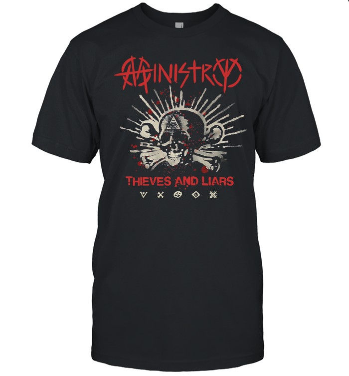Ministry Thieves And Liars Skull And Symbols Unisex T-Shirt