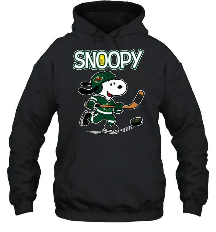 Minnesota Wild x Peanuts Snoopy hockey Hoodie