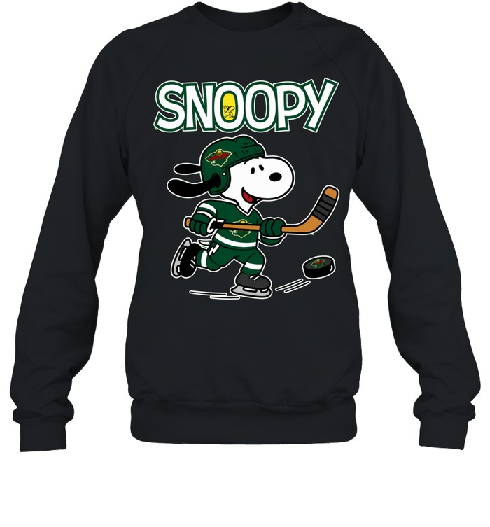Minnesota Wild x Peanuts Snoopy hockey Sweatshirt