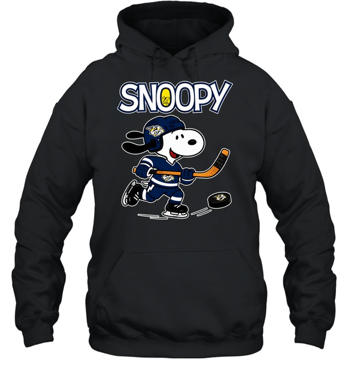 Nashville Predators x Peanuts Snoopy hockey Hoodie