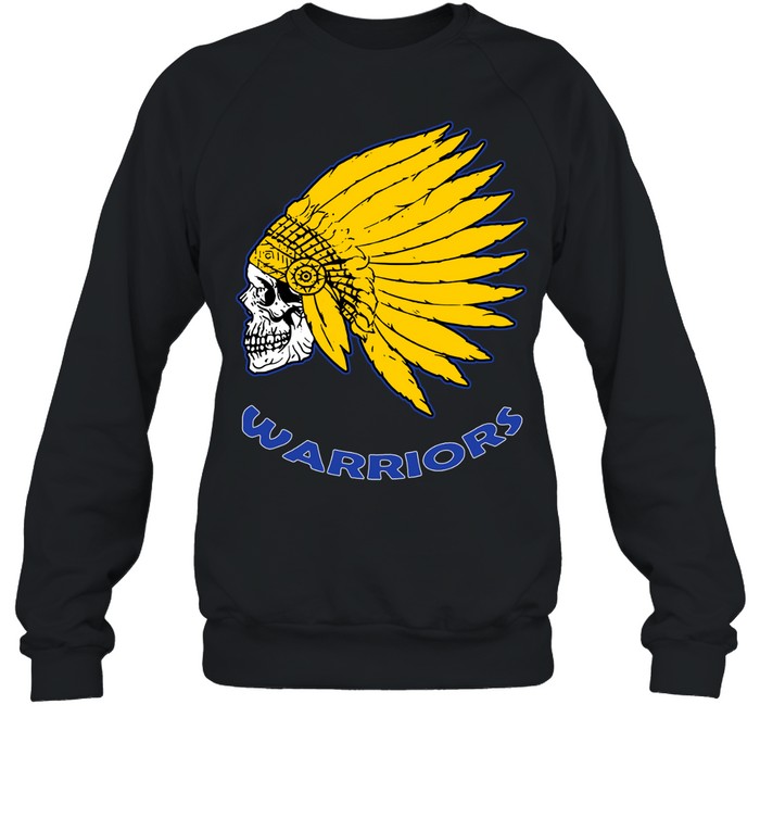 Native American Skull Golden State Warriors Sweatshirt