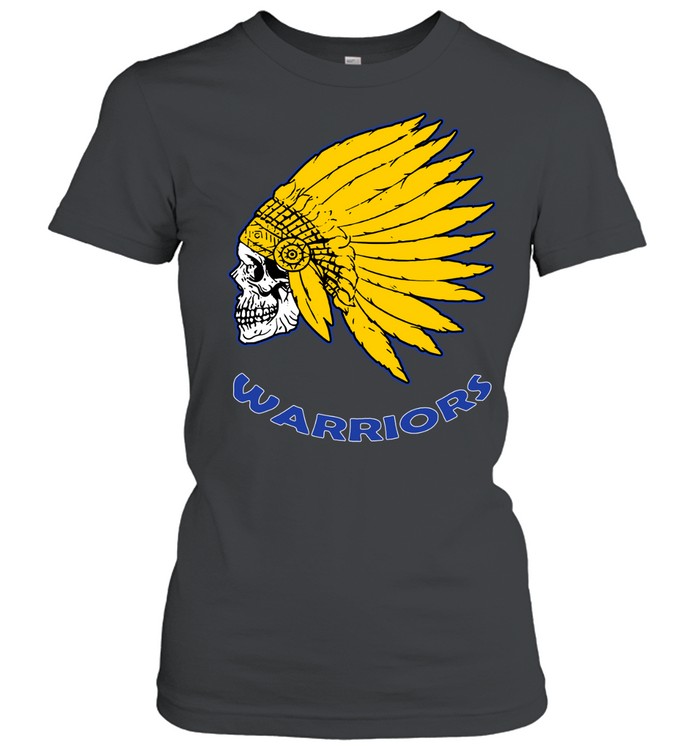 Native American Skull Golden State Warriors Women T-Shirt