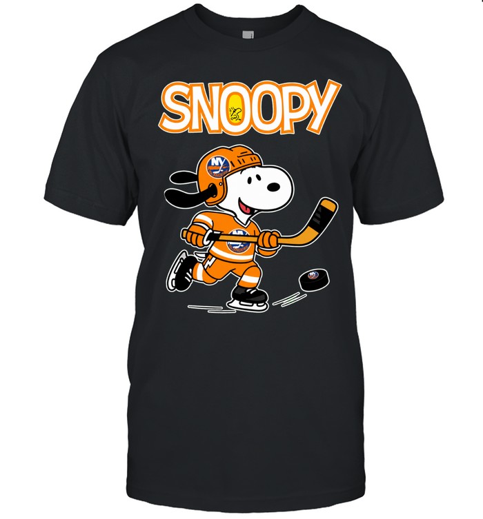 New York Islanders x Peanuts Snoopy hockey Unisex T-Shirt