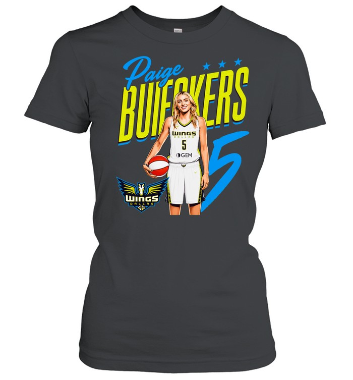 Paige Bueckers number 5 Dallas Wings Women T-Shirt