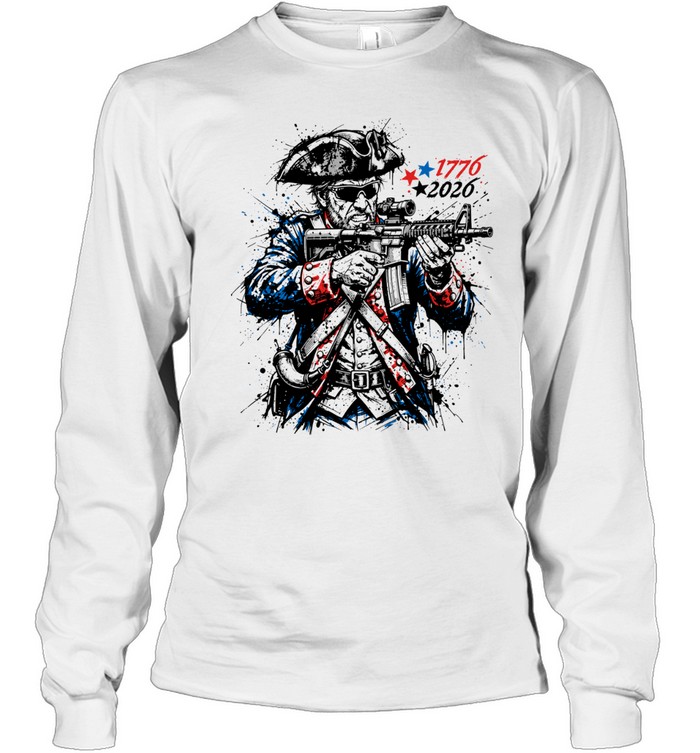 Revolutionary Splatter 1776 2026 America 250 Long Sleeve Tee