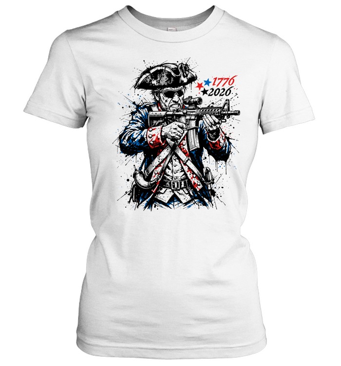 Revolutionary Splatter 1776 2026 America 250 Women T-Shirt