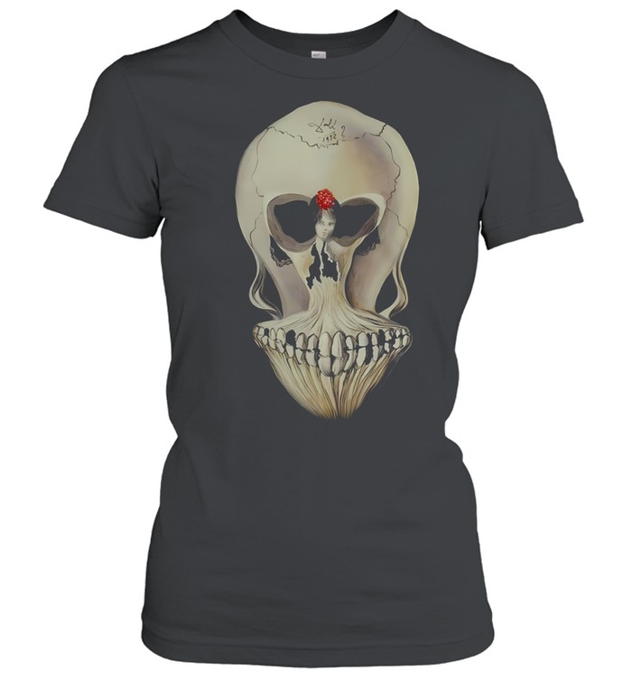 Salvador Dali Dancer In Skull Women T-Shirt