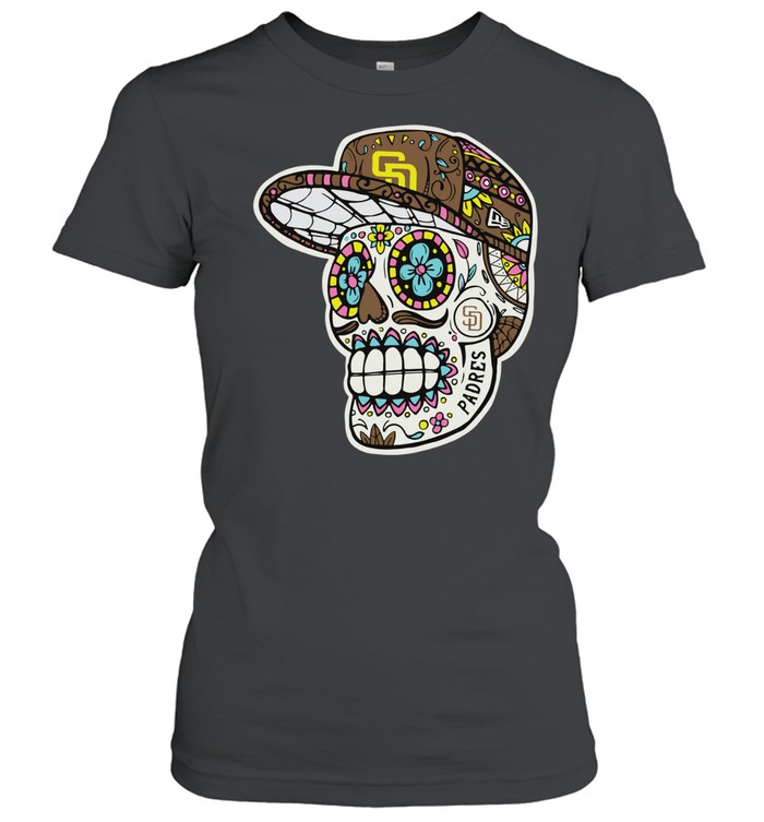 San Diego Padres sugar skull Women T-Shirt