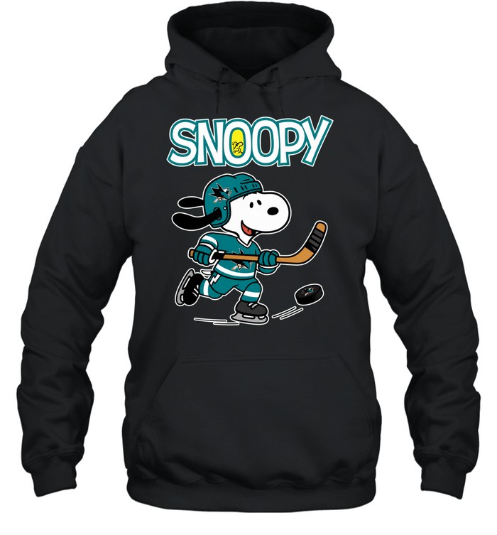 San Jose Sharks x Peanuts Snoopy hockey Hoodie