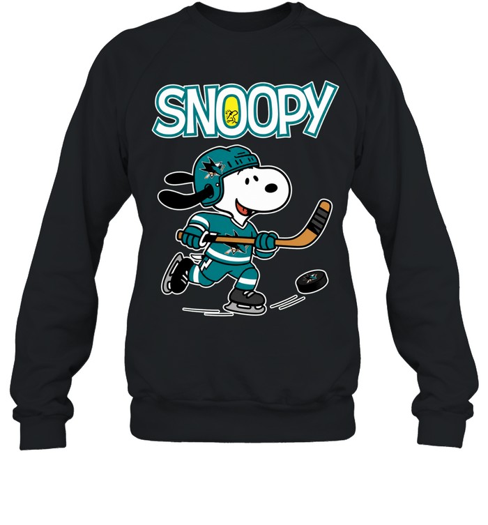 San Jose Sharks x Peanuts Snoopy hockey Sweatshirt