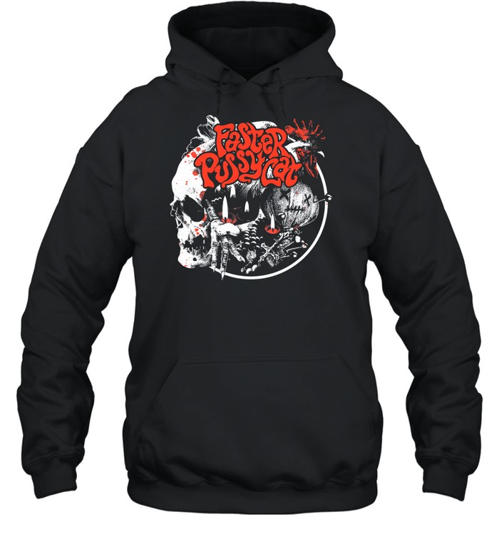 Skull Design Album Cover Faster Pussycat Hoodie