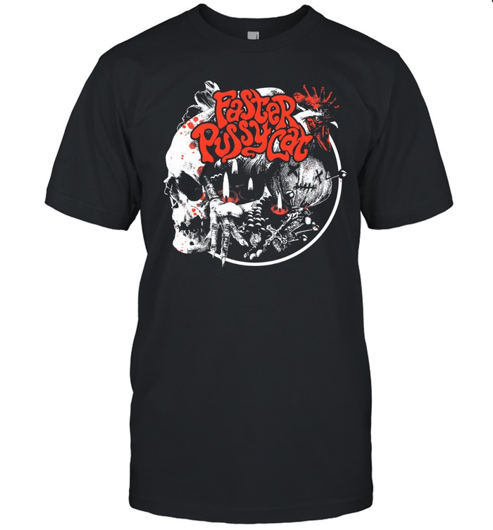 Skull Design Album Cover Faster Pussycat Unisex T-Shirt