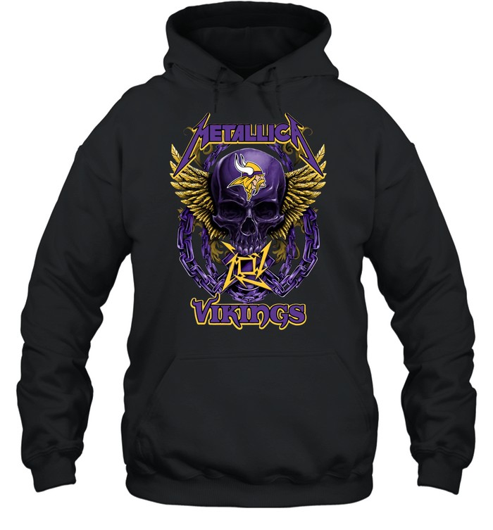 Skull Minnesota Vikings Hoodie