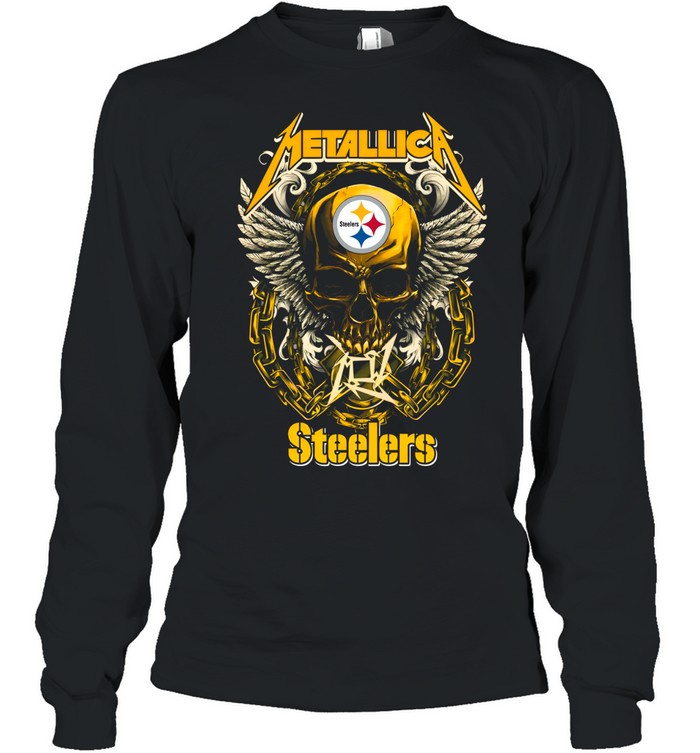 Skull Pittsburgh Long Sleeve Tee