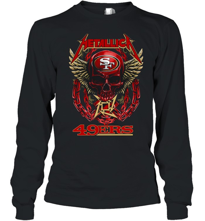 Skull San Francisco 49ers Long Sleeve Tee