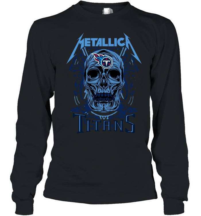 Skull tennessee titans Long Sleeve Tee