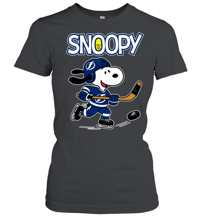 Tampa Bay Lightning x Peanuts Snoopy hockey Women T-Shirt