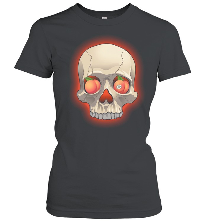The Black Keys Skull Peach Eyeball Women T-Shirt