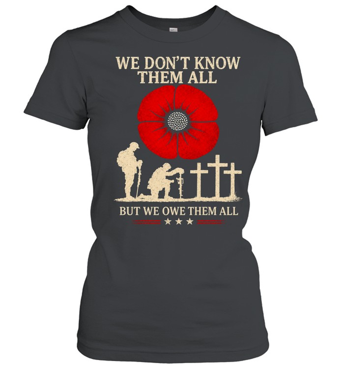 We Don’t Know Them All But We Owe Them All Women T-Shirt
