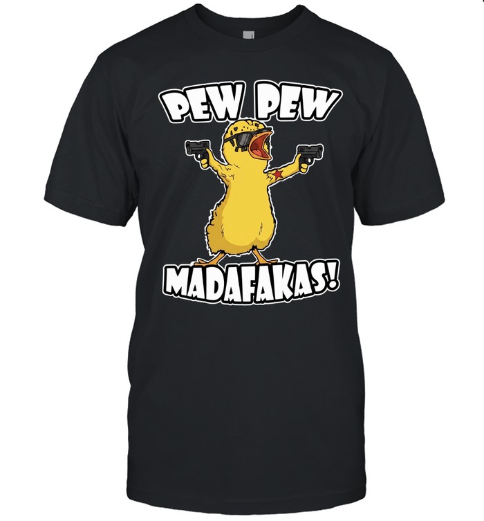 Yellow Duck Carries Pistol Letter Unisex T-Shirt