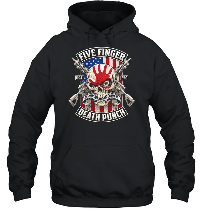 Five Finger Death Punch July 4th Skull Hoodie