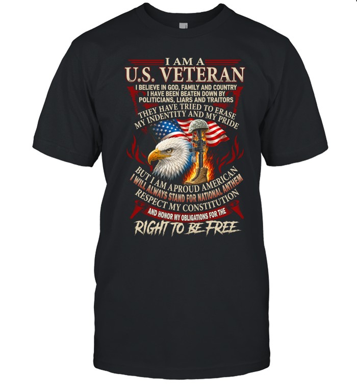 I Am A U.S. Veteran Right To Be Free Unisex T-Shirt