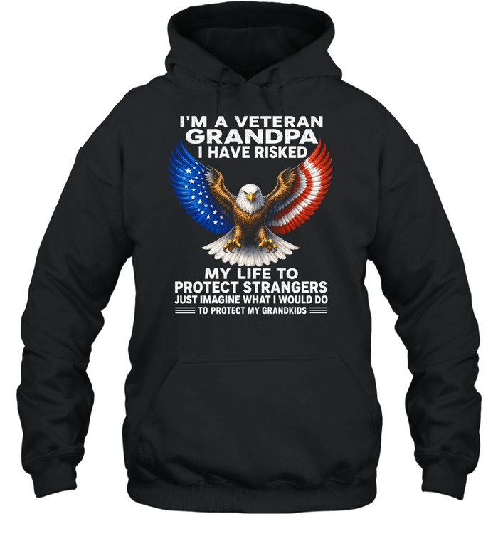 I'm A Veteran Grandpa Protect My Grandkids Hoodie