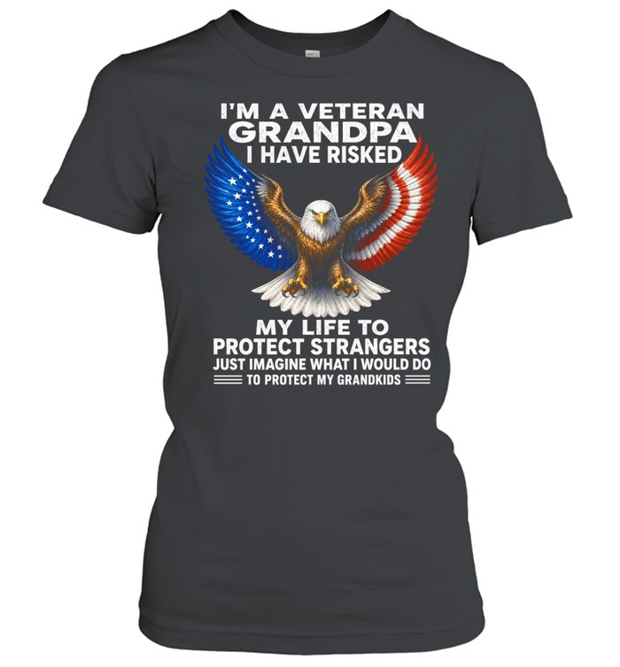 I'm A Veteran Grandpa Protect My Grandkids Women T-Shirt
