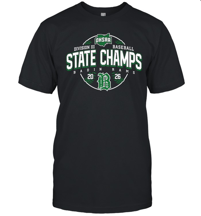 2026 OHSAA Baseball D3 State Badin Rams Unisex T-Shirt
