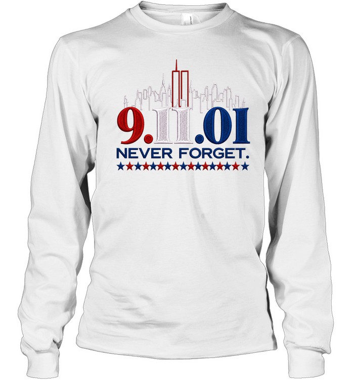91101 Never Forget New York City Skyline Long Sleeve Tee