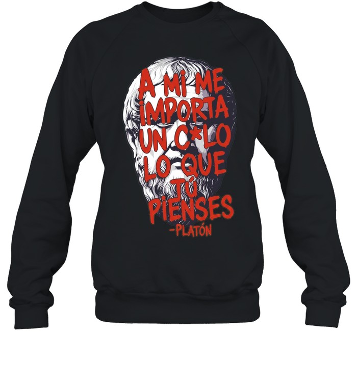 A Mi Me Importa un Culo Lo Que Tu Pienses Platon Sweatshirt
