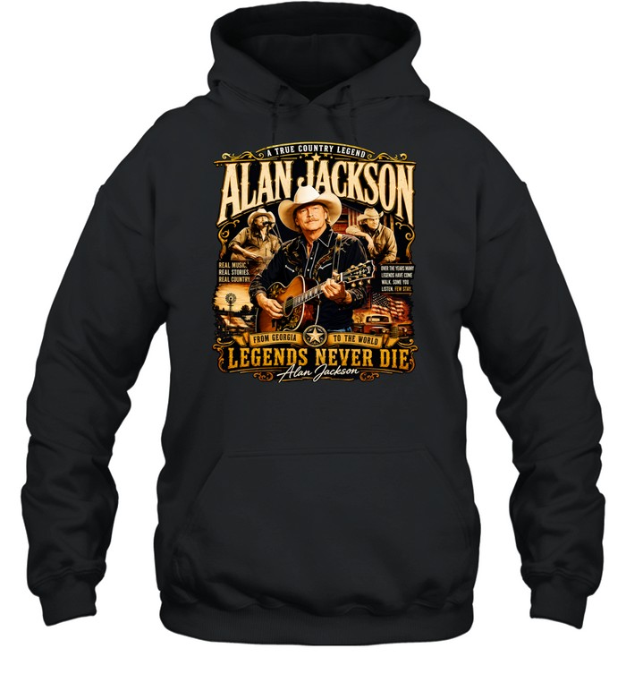 A true country legend AJ legends never die vintage Hoodie
