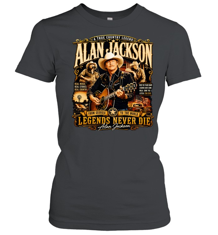 A true country legend AJ legends never die vintage Women T-Shirt
