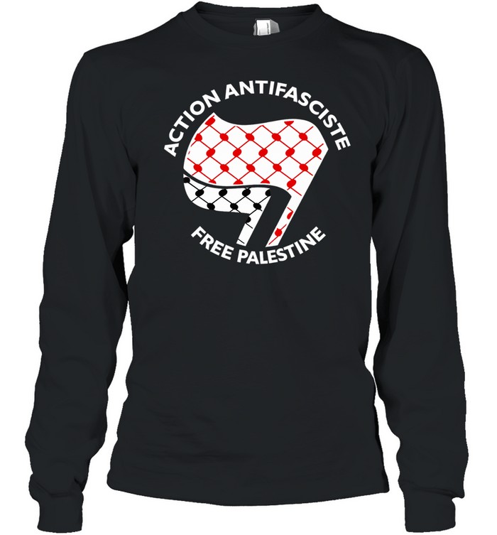 Action Antifasciste Free Palestine Long Sleeve Tee