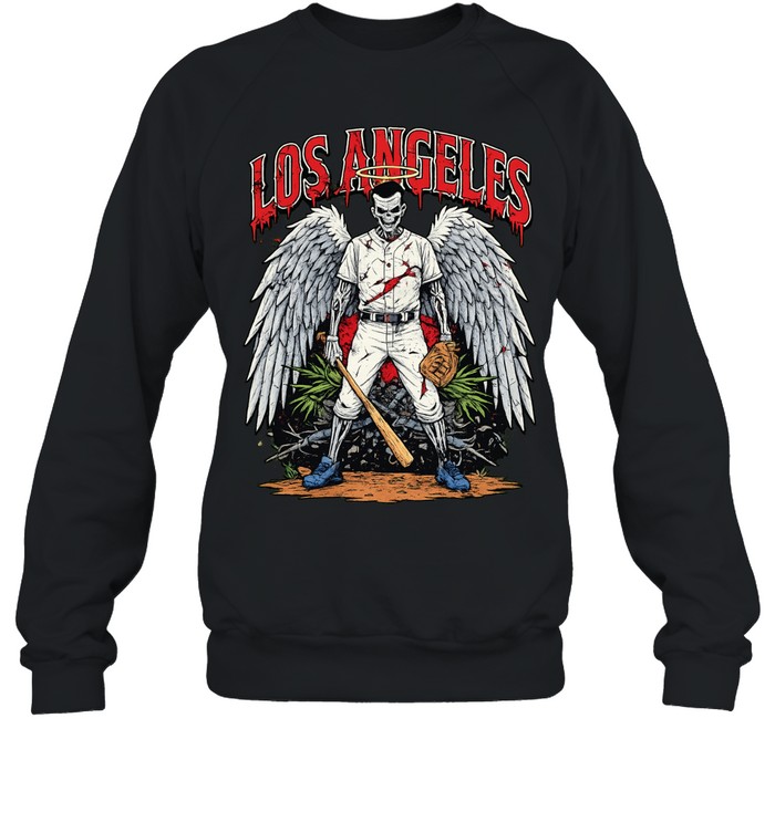 Angelic Baseball Player LOS ANGELES Sport Sweatshirt