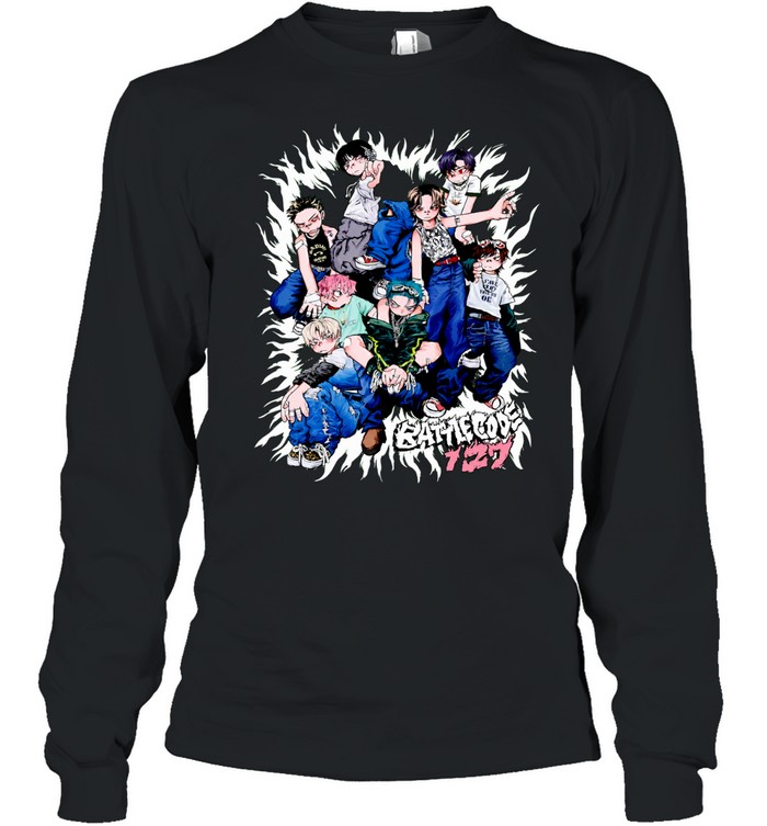 Battlecode 127 Anime Manga Style Characters Pose Long Sleeve Tee
