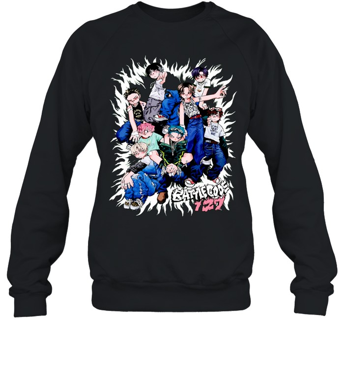 Battlecode 127 Anime Manga Style Characters Pose Sweatshirt