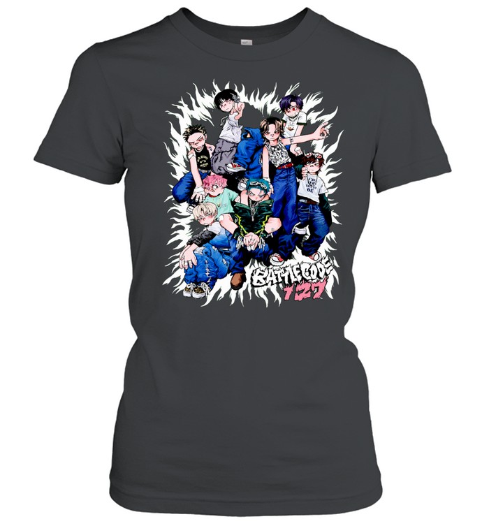 Battlecode 127 Anime Manga Style Characters Pose Women T-Shirt