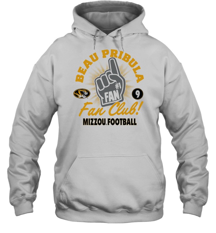 Beau Pribula no 1 fan club Missouri Tigers Hoodie