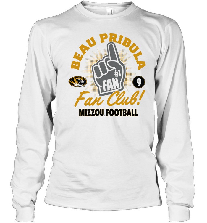 Beau Pribula no 1 fan club Missouri Tigers Long Sleeve Tee