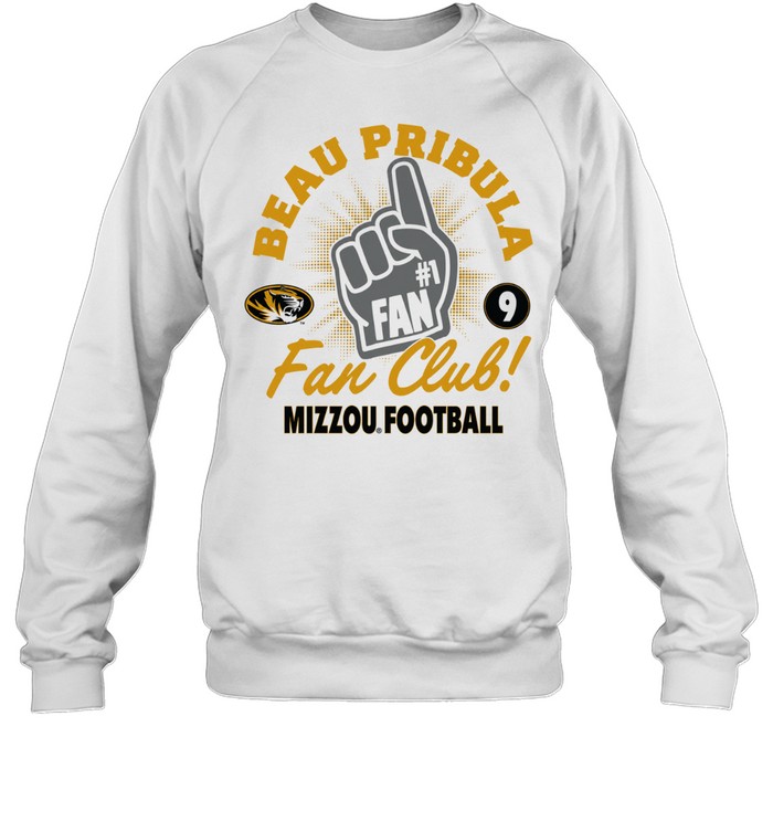 Beau Pribula no 1 fan club Missouri Tigers Sweatshirt