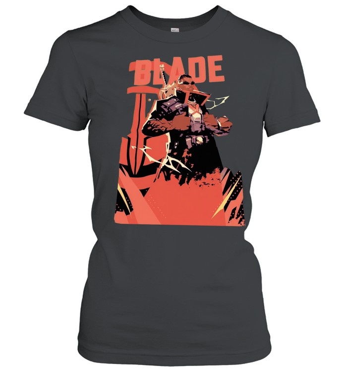Blade Marvel Comic Character Vampire Hunter Women T-Shirt