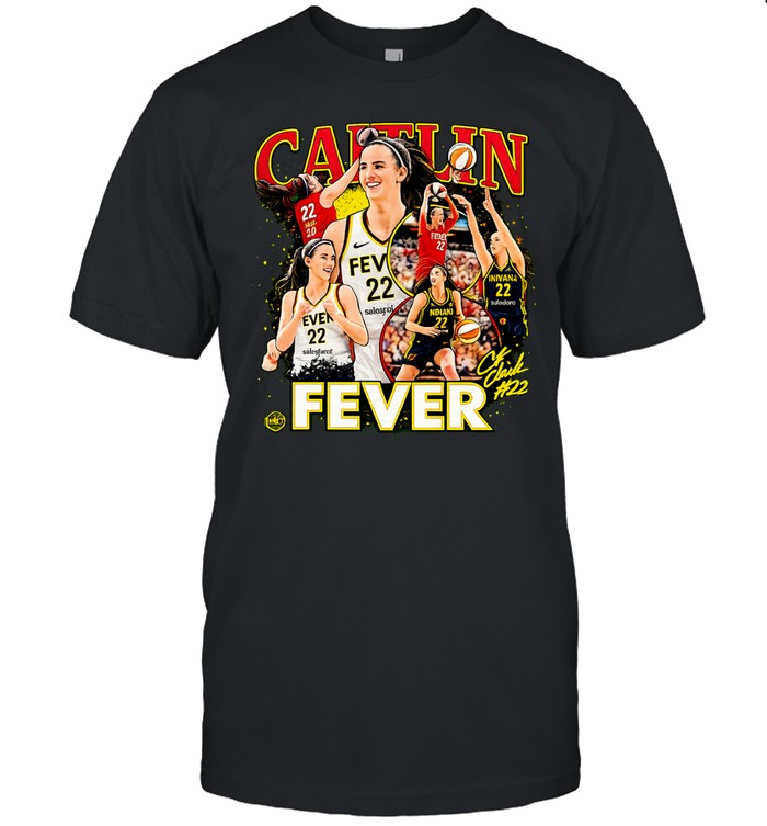 Caitlin Clark Indiana Fever Collage Signature Unisex T-Shirt